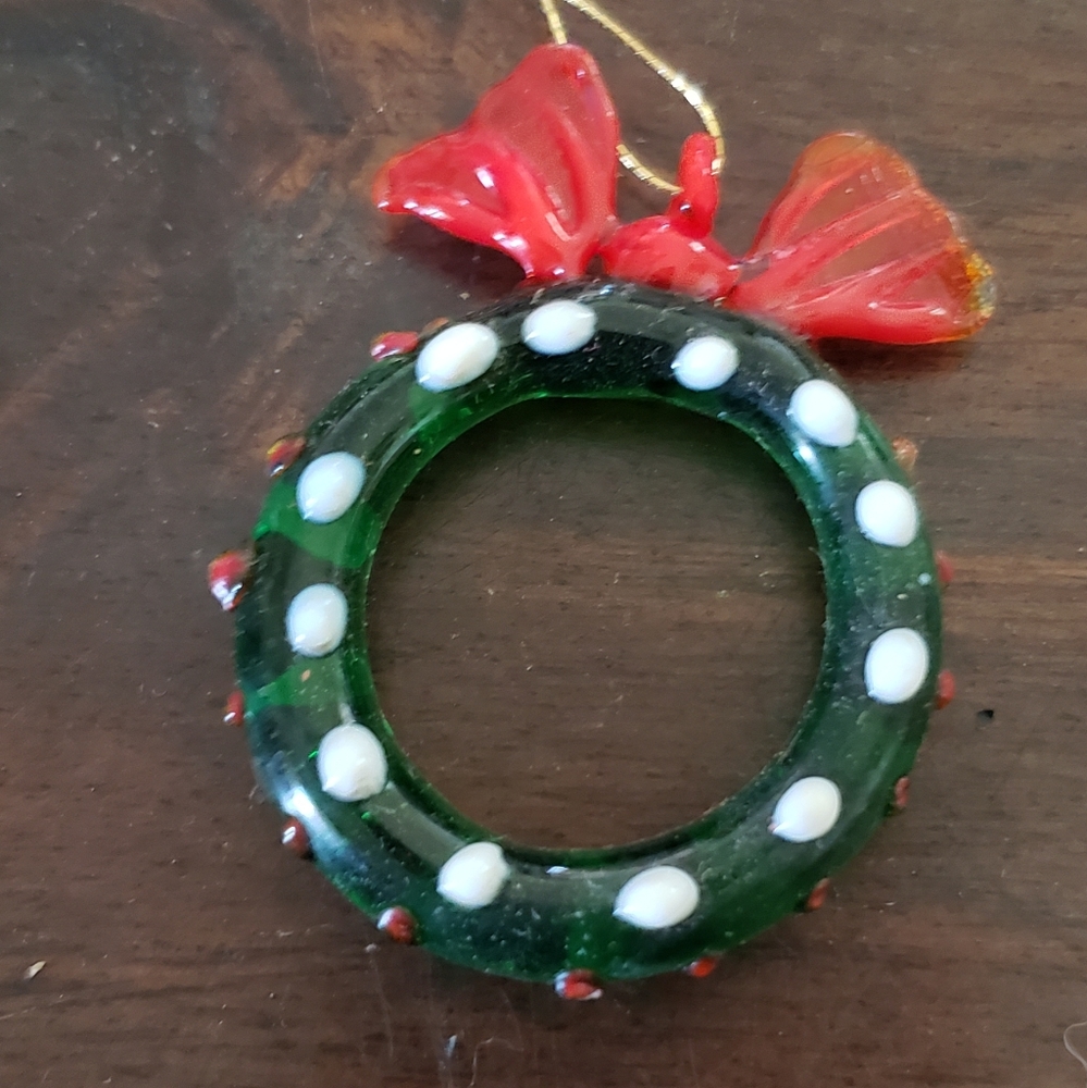 Vintage hand-blown Murano glass ornament